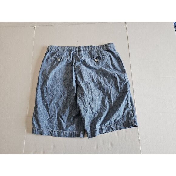 Polo Ralph Lauren Preston Chambray Shorts Mens 34 Light Blue Cotton - Picture 3 of 11